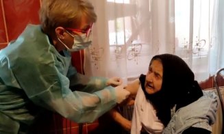 O bunicuță de 101 ani, vaccinată în cadrul Maratonului din Chinteni