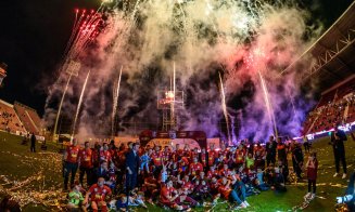 Imagini memorabile din Gruia! CFR Cluj, la al șaptelea trofeu de campioană din istoria clubului