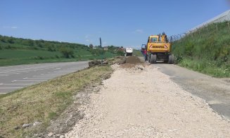 Reparații pe un nou drum județean din Cluj