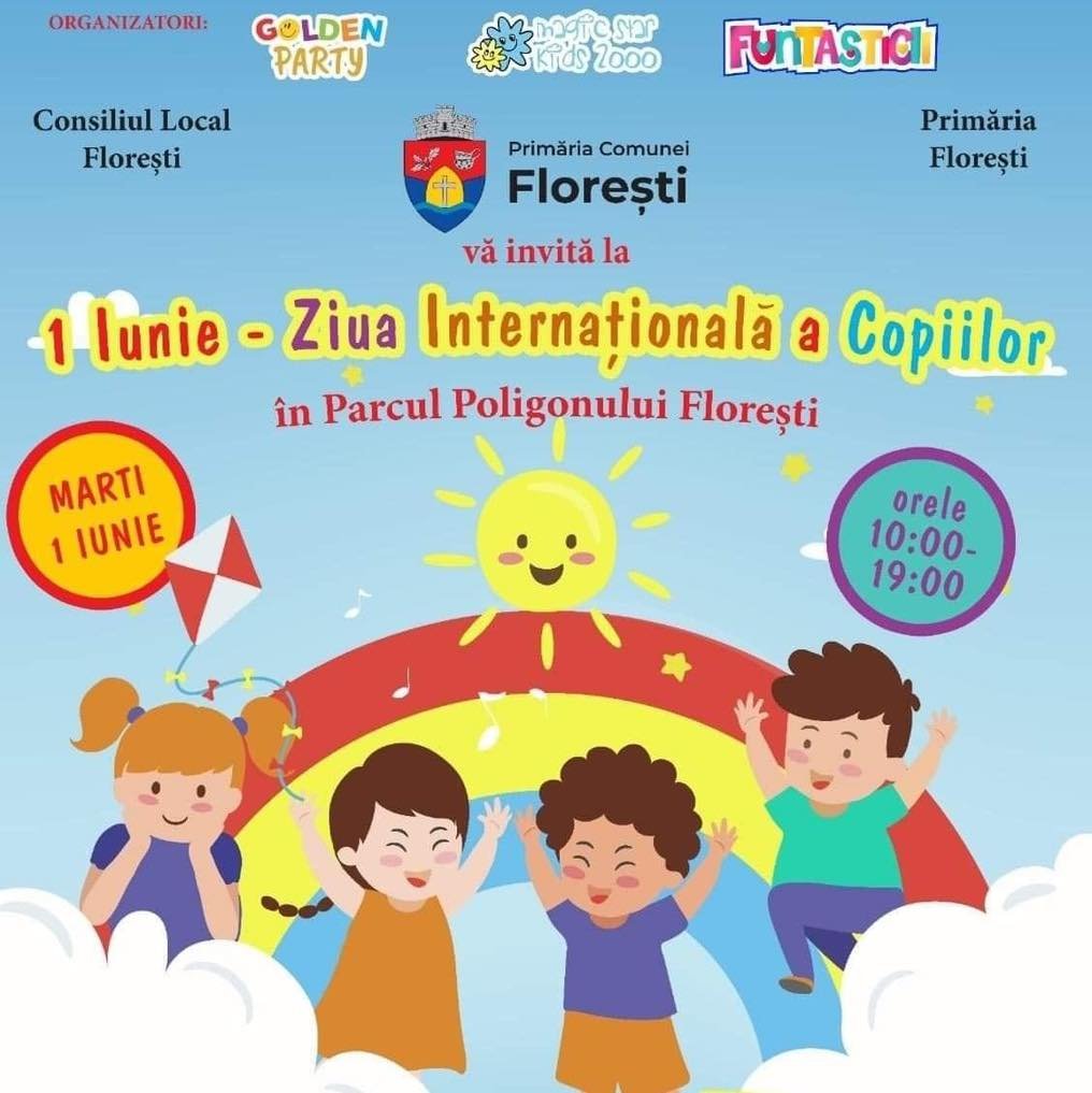 Evenimente de 1 Iunie, în Parcul Poligonului din Florești