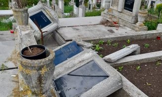 CIMITIR VANDALIZAT în Cluj-Napoca. S-a deschis dosar penal pentru profanare de morminte
