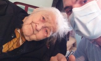 Bunicuță de 100 de ani din Cluj, vaccinată anti-COVID. "Ce conține vaccinul? Timp care are răbdare cu oamenii"