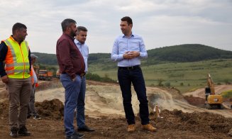 Ministrul Transporturilor, în inspecție pe șantierul Autostrăzii Transilvania din Cluj