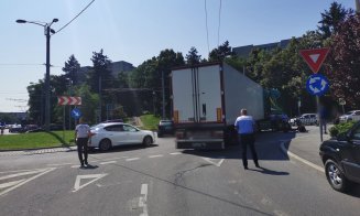Trotinetist lovit de TIR în Gheorgheni