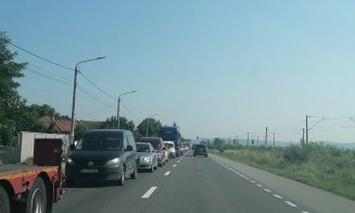 Accident în Apahida. Traficul în zonă, dat peste cap