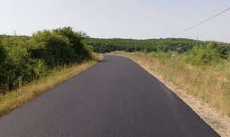 S-a terminat asfaltarea pe un drum județean din Cluj