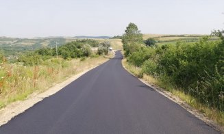 S-a terminat asfaltarea pe un drum județean din Cluj