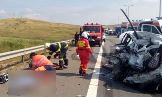 Accident MORTAL pe autostrada A10 Aiud – Turda. Impact între o mașină și un TIR/ S-a solicitat elicopterul SMURD