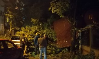 O furtună de 30 de minute a făcut prăpăd în Cluj-Napoca. Primul bilanţ al intervenţiilor pompierilor
