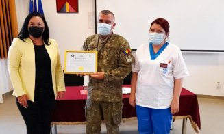 Echipele de la Spitalul Militar din Cluj, felicitate pentru campania de vaccinare derulată în zeci de comune