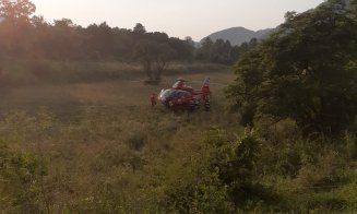 Grav accident de circulaţie pe DN1 în Cluj. Doi minori şi un adult au fost transportaţi la spital cu elicopterul SMURD