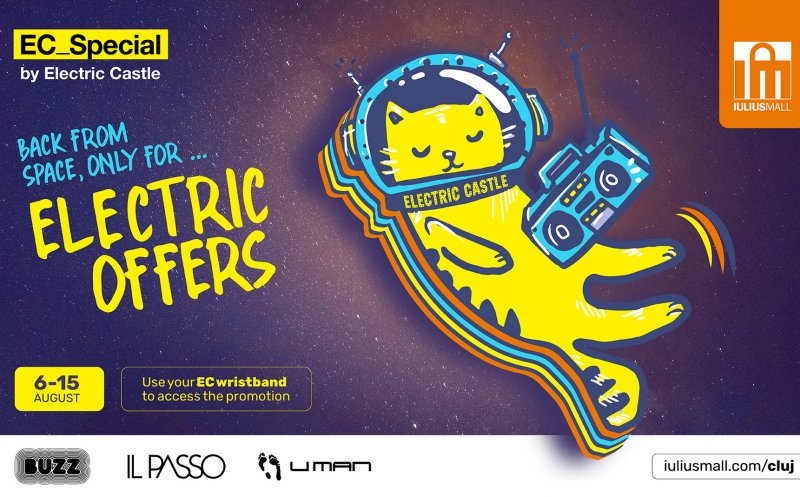 Iulius Mall Cluj este gata de festival: Electric Bus Station și Electric Offers pentru iubitorii de muzică!