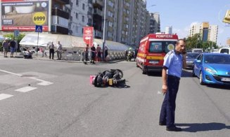 Accident pe Calea Florești cu un moped. Conducătorul acestuia a ajuns la spital