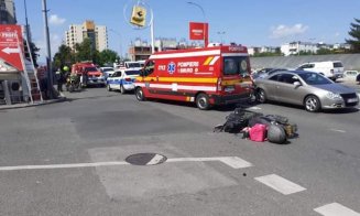 Accident pe Calea Florești. O persoană a fost transporată la spital