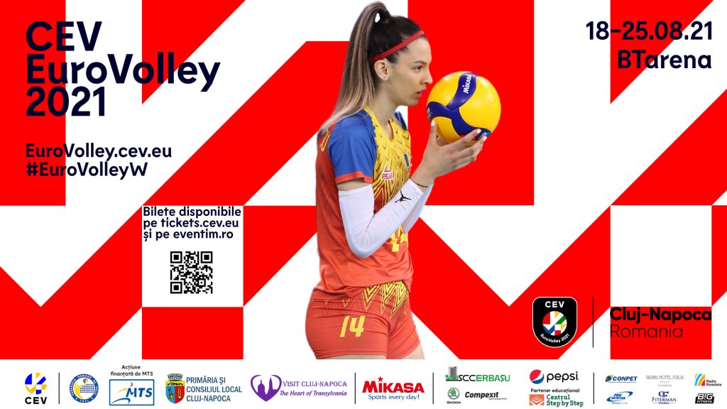 Campionatul European de Volei Feminin debutează miercuri în Sala Polivalentă BTarena din Cluj-Napoca