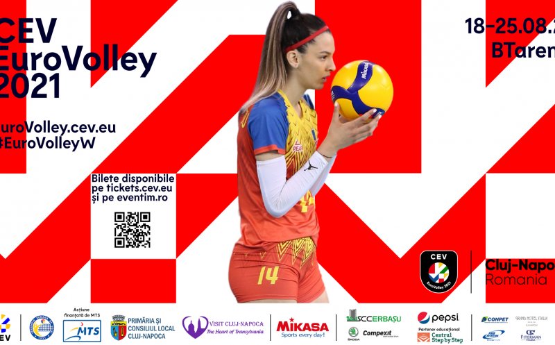 Campionatul European de Volei Feminin debutează miercuri în Sala Polivalentă BTarena din Cluj-Napoca