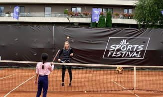 Zece copii instituționalizați din Cluj au jucat tenis pentru prima dată