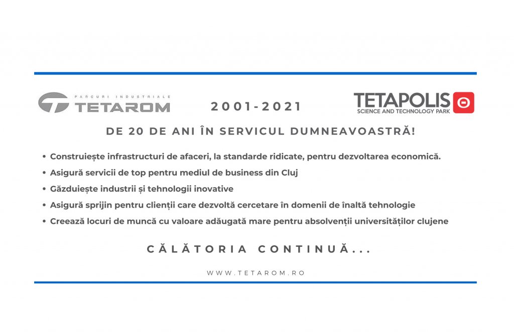 PARCURILE INDUSTRIALE TETAROM - AICI, TEHNOLOGIA ȘI INOVAȚIA SUNT LA LOCUL POTRIVIT!