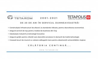 PARCURILE INDUSTRIALE TETAROM - AICI, TEHNOLOGIA ȘI INOVAȚIA SUNT LA LOCUL POTRIVIT!