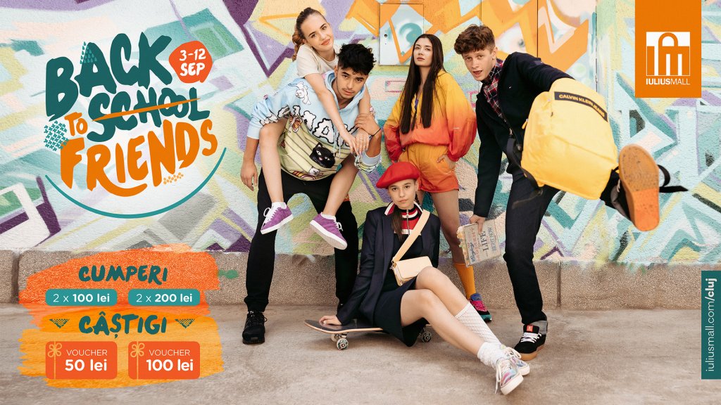 „Back to (school) friends!” cu premii și outfit-uri stylish din Iulius Mall Cluj