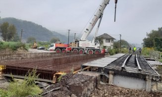 Pod nou de cale ferată între Apahida și Baia Mare. Viteza trenurilor va crește de la 30 la 85 km/h