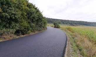 Un nou drum județean din Cluj a intrat în etapa asfaltării