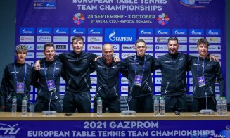 Echipa masculină de tenis de masă a început cu dreptul Europeanul de la Cluj