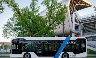 GATA testele pe străzile Clujului pentru primul autobuz electric românesc: ''cu o singură încărcare de noapte, asigurarea unei zi de muncă pe orice rută din oraş"