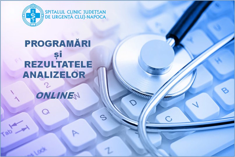 Noul sistem de programări/rezultate a Spitalului de Urgență Cluj, accesat de sute de clujeni în nicio lună