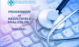 Noul sistem de programări/rezultate a Spitalului de Urgență Cluj, accesat de sute de clujeni în nicio lună