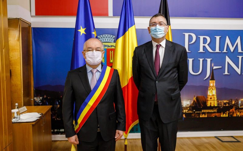 Ambasadorul Regatului Belgiei în România și în Republica Moldova, în vizită la Cluj