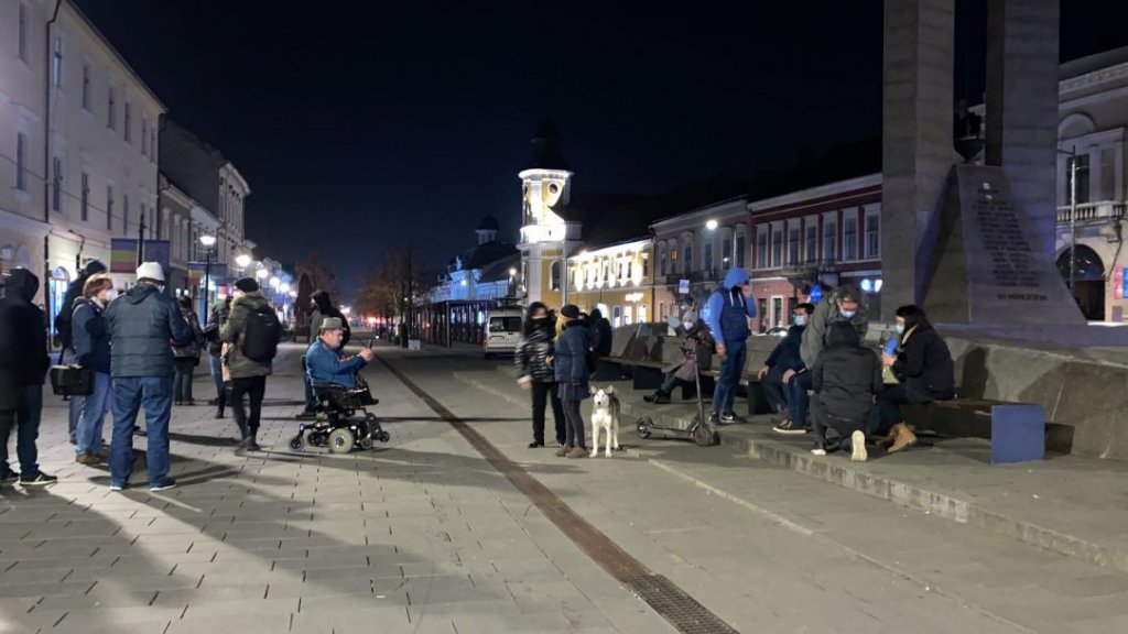 Doar o „mână” de oameni la protestul din Cluj împotriva alianței PSD-PNL. Ce spun organizatorii
