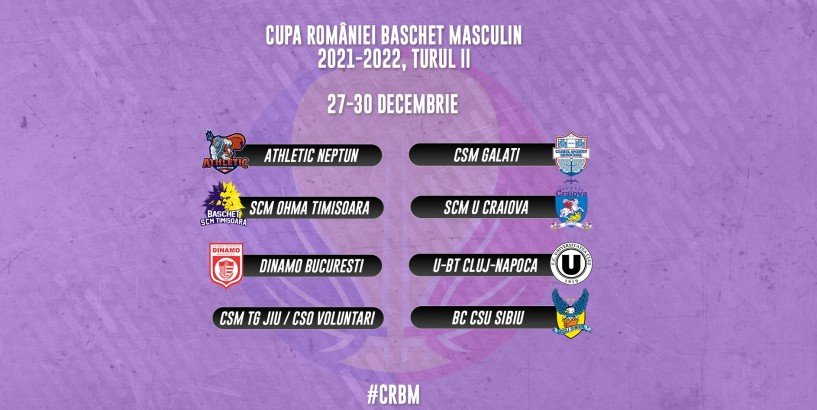 S-au tras la sorți sferturile de finală ale Cupei României la baschet. Cu cine se va duela U-BT pentru un loc în Final Four