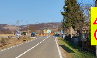 Marcaje rutiere pe alte trei drumuri județene din Cluj. Câți kilometri au fost trasați în 2021