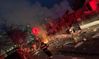 INCENDIU la o pensiune din Cluj-Napoca în urma unei explozii. A fost găsită o persoană CARBONIZATĂ