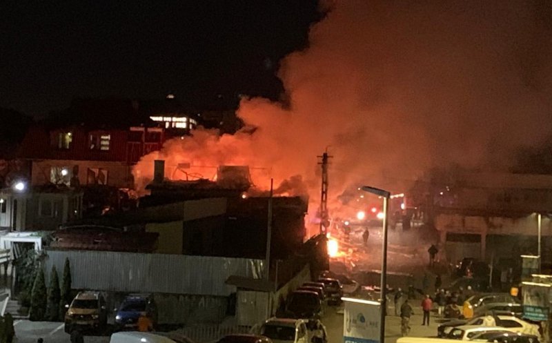 Iadul de pe Dunării! Zona în care a avut loc explozia arată ca după bombardament