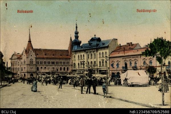 Imagini superbe din vechiul Cluj. Piața Mihai Viteazul și povestea sa de un secol