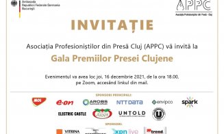 Gala Premiilor Presei Clujene: 14 premii pentru jurnaliști