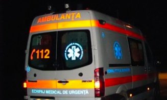Accident la Cluj! În urma impactului un bivol a fost rănit și un stâlp doborât. Două persoane au ajuns la spital