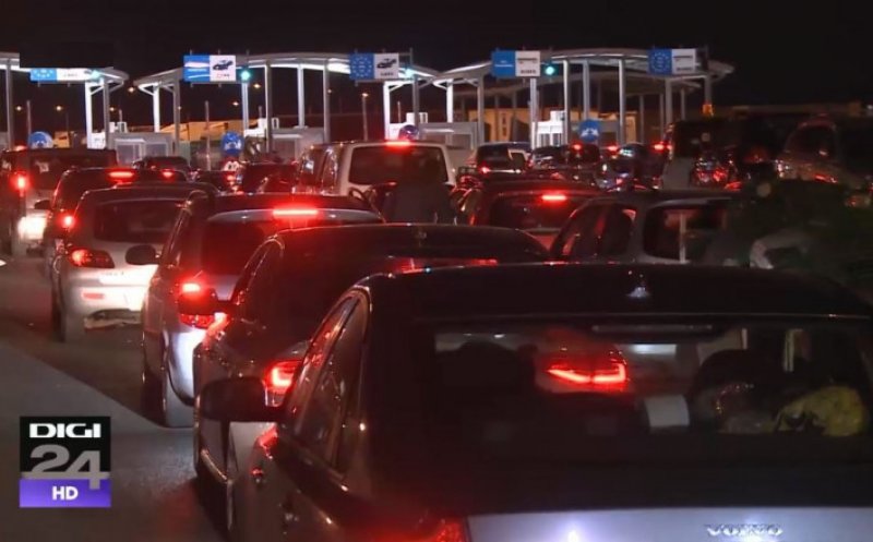 Românii care se întorc acasă de sărbători au format cozi kilometrice. Șase ore, timp de așteptare la vamă
