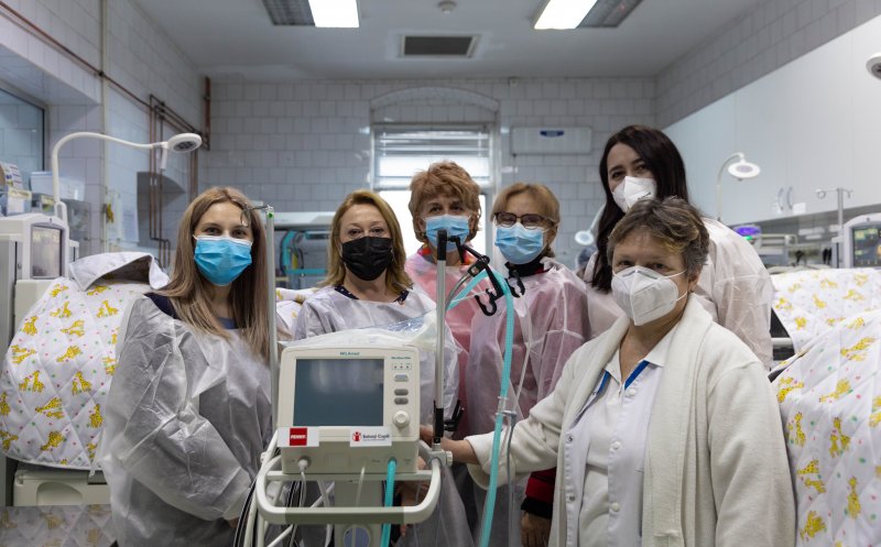 Aparatură de peste 50.000 de euro, donată secției de neonatologie a Clinicii „Dominic Stanca” din Cluj