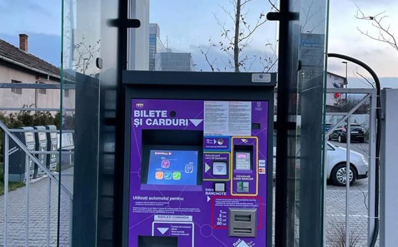 Automat de bilete și abonamente CTP instalat în Florești. Unde este amplasat