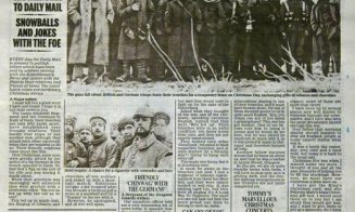 1914, noaptea de Crăciun în care  au pus armele deoparte, iar "cerul s-a făcut mai albastru ca niciodată"