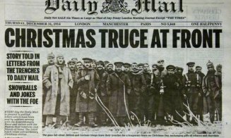 1914, noaptea de Crăciun în care  au pus armele deoparte, iar "cerul s-a făcut mai albastru ca niciodată"
