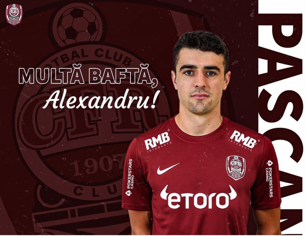 Alex Pașcanu s-a despărțit definitiv de CFR Cluj. Fundașul va continua la Ponferradina