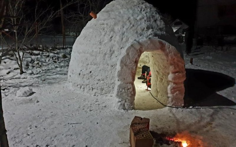 Iglu pe modelul eschimoşilor în judeţul Cluj