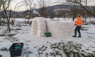 Iglu pe modelul eschimoşilor în judeţul Cluj