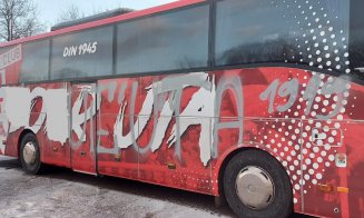 Autocarul celor de la UTA, vandalizat la Cluj, înaintea partidei cu CFR