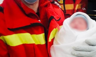A născut în SMURD! Mama și copila au ajuns sănătoase la spital la Cluj-Napoca