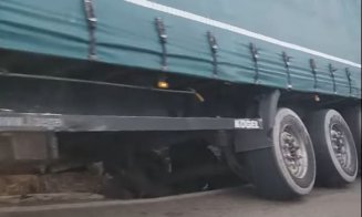 Centura Grigorescu-Florești, blocată de un TIR